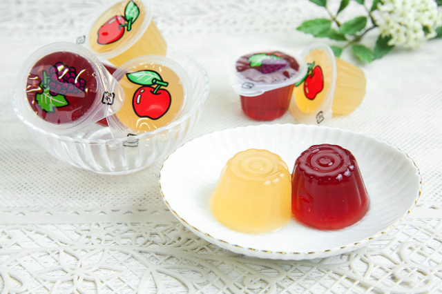 徳用ミニカップゼリー2種 りんごとぶどう